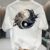 Camiseta Masculina Estampada Yin e Yang  Camisa 100% Algodão Bola Do Comando