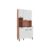 Kit de Cozinha Compacta Tannat Gold c/ 6 Portas e 1 Gaveta Castanho/Branco – Ronipa