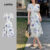 Lovito Vestido Elegante Assimétrico com Boa Textura para Primavera/verão Vestido Roxo para mulheres LBL26564