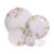 Aparelho Jantar 20 Peças Magnólia Porcelana Decorada Flores Rosé Bege Ideal Refeições Tramontina