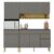 Cozinha Modulada Line Composição 3 Gris Freijó – Kits Paraná