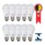 Kit 10 Lâmpada Bulbo LED 9W 6500K Bivolt Kian