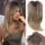 16cm X 16cm Tamanho Boné Preto Marrom Loiro Moda Feminina Clipe De Topper De Cabelo Sintético Em 18 “
