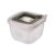Kit 4 Potes Encaixáveis Quadrados Plástico Conect Plasútil