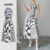 (New) Lovito Vestido Elegante com Botões Na Frente Botão para Primavera/verão para Mulheres L142ED323