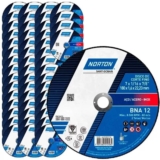 Disco de Corte para Metal e Inox 7 POL x 1.6 mm BNA 12 Kit 50 Peças NORTON