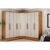 Modulado de Quarto Rizon 3 Peças (2 Guarda Roupas + 1 Closet) QC210 Freijo Cumaru c/ Fendi – Novo Horizonte