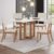 Conjunto Sala Jantar Natali Canto Reto 4 Cadeiras Espresso Móveis Nature/Off White
