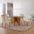 Conjunto Mesa de Jantar Evora 120cm MDF Canto copo e 4 Cadeiras Melissa