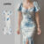 Lovito Vestido Boho com Fenda Na Frente Macio e Confortável para Primavera/verão para mulheres L137ED147
