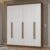 Guarda-Roupa Casal 6 Portas Batentes Rustic/Branco/Rustic Netuno Madesa