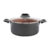Caçarola com Tampa Topázio 22cm 3,45 L Antiaderente Pro-flon Cinza Range Brinox – 7233/361