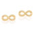 Brinco Ouro 18k Rommanel Infinito Antialérgico Pequeno 9mm 525114