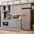Cozinha 4 Peças Com Módulo De Forno De Embutir Amy Casa 812 Cinza