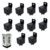 Kit 10 Rele Auxiliar Universal Reversor 12V 40a 5 Terminais