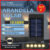 Kit 6 Luminária Arandela Solar 10 LED Luz Branco Quente para Parede a Prova dágua Spot para parede