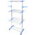 Varal De Roupa Aço Inox Dobrável Vertical Azul