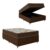 Cama Box Baú Casal Colchão Espuma D33 Marrom Umaflex
