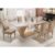 Mesa Alvorada 180 Tp Mdf Vidro Canto Reto 6 Cadeiras