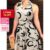(Trendy) Lovito Vestido Elegante Curva Plus Size Ditsy Floral Outono Inverno Vestido Para Mulheres LNL70130