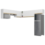 Kit Armário Cozinha Modulada Aéreo Canto 230cm 6 Peças Veneza Multimóveis MP2296