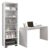Mesa Para Computador Gávea E Livreiro Office Branco Trama – Móveis Leão