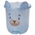 Lixeira 6,5 L com Pedal Lúdica Enxoval Urso Azul Plasútil