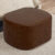 Puff Decorativo Orgânico para Living Quarto 70cm Doha W01 Couríssimo Marrom – Lyam Decor