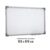 Lousa Quadro Branco Stalo UV MDF 100×70 cm Moldura Alumínio Soft + Porta‑Caneta Fácil Limpeza