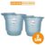 Kit 2 Baldes Plásticos Azul com Alça 8,5 e 15L Hydrus Sanremo