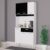 Cozinha Ambiente Kit Cassia 6 Portas Branco Preto – Poquema