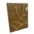 Sacola de Papel para Presente Marmorizada – Dourada – 32x26x12cm – 1 unidade – Rizzo
