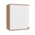 Armário Aéreo Celeste Kappesberg 100% MDF 1 Porta Nogueira/Branco 60cm
