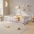 Cama Montessoriana Casal Com Grade Giulia Casatema MadeiraOriginals Branco