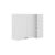 Armário Aéreo de Canto Milla MDF 2 Portas Branco 80 cm Carraro