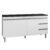 Balcão De Cozinha Andréia Branco Com Tampo 160 Cm Preto Fosco – Ajl