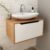 Armário de Banheiro 1 Porta Bn3646 Amêndoa/Branco – Tecno Mobili