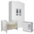 Quarto De Bebê Ariel 4 Portas Com Berço Americano Mirelle Branco Brilho – Carolina
