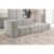 Sofá Modular 3 Lugares Bouclé Cinza