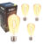 Kit 4 Lampadas Led ST64 Ambar 8w 2400k E27 110v/220v Easy