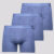 Kit de 3 Cuecas Boxer Lupo Elastic Soft Azul