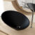 Cuba de Apoio Meia Lua Para Banheiro Lavabo C01 BM38W Preto Matte Fosca – Lyam