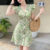 (Trendy) Lovito Vestido Boho com estampa Tribal e babados drapeado para mulheres L132AD1080