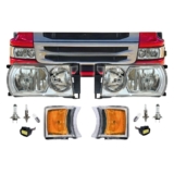 Kit Farol Lanterna Pisca Seta Compatível Scania S5 PGR LED