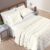 Kit Cobre Leito Colcha 3 Peças CasalQueenKing Percal 300 Fios Dupla Face Com Detalhes 3D – Aveline