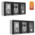Armario Aereo Itatiaia Luce Kit com 2 peças modelo IPV3-105 Preto
