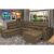 Sofa de Canto Retrátil e Reclinável com Molas Cama inBox Platinum Esquerdo 3,40×2,36 Suede Café
