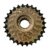 Roda Livre 7V 13/28D Index Dourada/Preta PACO
