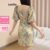 (Trendy) Lovito Vestido Casual Ditsy Floral Com Botão Frontal Vestido De Verão/Primavera Para Mulheres L109MD123