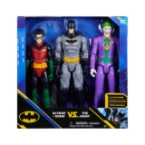 3 Bonecos Robin, Batman e Coringa De 30Cm – Dc